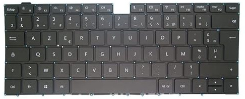 RTDPART Clavier d'ordinateur Portable pour Huawei MateBook D 14 AMD Nbl-WAQ9R France FR Noir avec rétro-éclairé