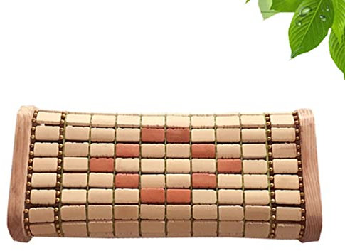 SANJIAOJIA Bambus-Sauna-Nackenstütze,Bambus-Kopfstützenkissen,Sommer Kühles Bettkissen,Sauna Bambus Kopfkissen,Sauna-Zubehör Für Entspannende Heim-Fitnessstudios Saunen Spas