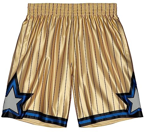 Mitchell & Ness 75th NBA Anniversary Gold Swingman Shorts Orlando Magic, L