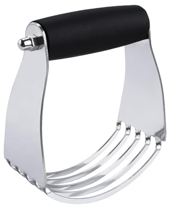 Lifhety 304 Stainless Steel Pastry Cutter, Heavy Duty Pastry Dough Blender, Cookie Cutter, Mixer for Baking Accessories, Cutting Butter Flour Cake Scone and Steak Pie