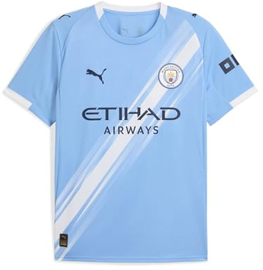 PUMA Mens Manchester City 25/26 Home Jersey | Official replica football shirt;short sleeves; regular fit; dryCELL moisture-wicking; breathable fabric