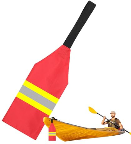 Drapeau de Sécurité pour Kayak | Accessoire De Signalisation Pour Canoës | Pavillon Avertissement Marine Résistant aux Intempéries pour Bateaux et Activités Nautiques