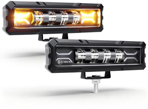 CO LIGHT 6 Zoll Arbeitsscheinwerfer mit DRL, Auto LED Zusatzscheinwerfer 12V 24V für Offroad PKW LKW Traktoren SUVs ATVs UTVs. (Driving Beam)