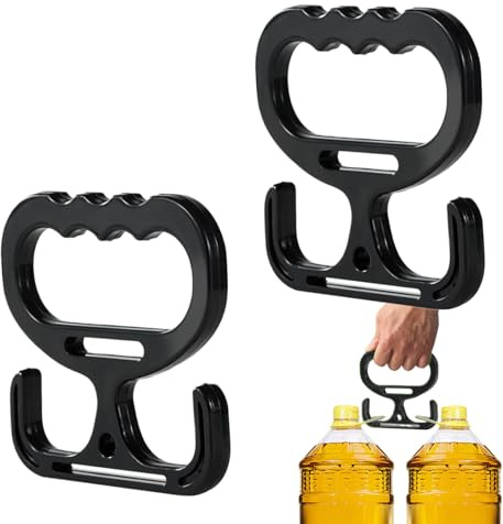 Shoppingväska bärhandtag 2 stycken ergonomiskt hållbara praktiska hjälpmedel lätt att bära shoppingkassar stabilt handtag robust design | mångsidigt verktyg för bärkassar vattenflasc