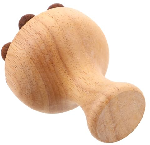BESTYASH Holz-meridian-massagebürste für Kopf und Körper mit Holzperlen zur Gezielten Druckpunktstimulierung für Entspannung
