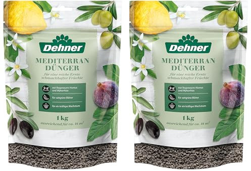 Dehner Lavendel- und Mediterran-Dünger, 2 x 1 kg (2 kg), für je ca. 16 qm