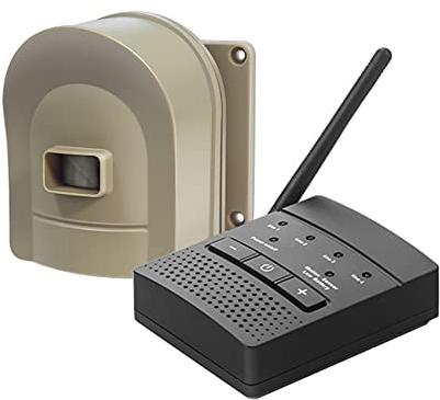 HOSMART 1/2 Mile Long Range Wireless Driveway Motion Alarm System Outdoor Weatherproof Motion Sensor & Detector (1 Base Receiver and 1 Tan Sensor)