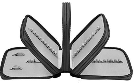 Federmappe Oxford Schüleretui 72 Slots Stiftemappe Super Große Schlamperbox für Buntstifte Bleistifte(Bleistifte sind nicht enthalten)