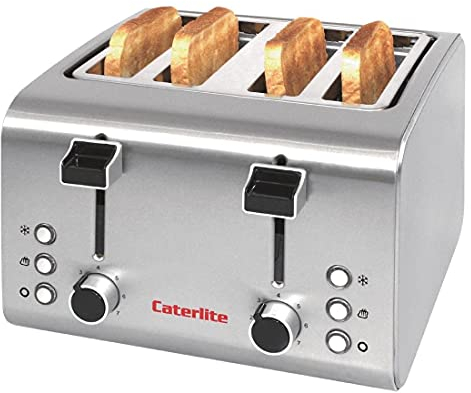 Caterlite 4 Slot Stainless Steel Toaster Innovative Design with New Features