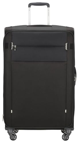 Samsonite Citybeat - Spinner L, Erweiterbar Koffer, 78 cm, 105/113 L, Schwarz (Black)