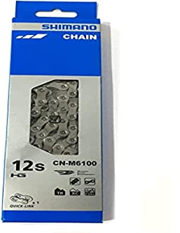 SHIMANO Deore CN-M6100 Deore chain with quick link, 12-speed, 126L silver,ICNM6100126Q
