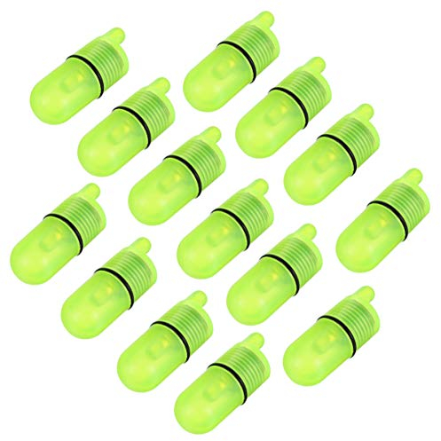 BESPORTBLE Angeln Bissanzeiger LED Angelglocke Angelrute Alarm wasserdichte Leuchtend Bissanzeiger Angelgerät Zubehör 20 Stück