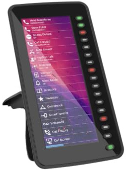 Snom D7C Farb-USB-Erweiterungsmodul für D7xx-Telefone (hochauflösendes Farbdisplay mit Hintergrundbeleuchtung, Daisy Chain mit bis zu 3 Modulen), Schwarz, 00004467