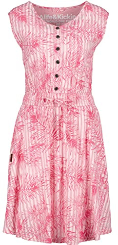 alife & Kickin and Kickin Damen ScarlettAK Dress Jerseykleid Kleid, Candy, M