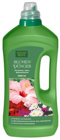 Kölle's Beste Blumen-Dünger mit Guano 1 l, Flüssigdünger für Blumen, Düngemittel, Düngung, Kölle's Beste