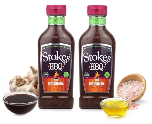 Stokes | Original Barbecue Sauce in Squeezy 510g | 2 x 510g | Perfect to use as an accompaniment, marinade or a dipping sauce.