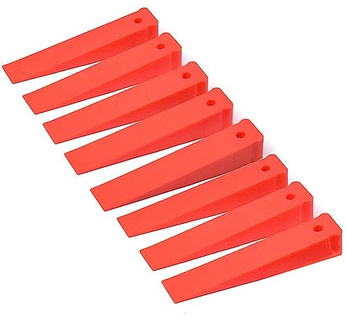 Lokatall Window Spacers, 175 x 35mm Window Glazing Glass Wedge Plastic Packers Spacers, Window Door Flooring Glazing Frame Packer Big Spacers, Thickness from 1mm to 30mm Adjustable, Red (Pack of 8)