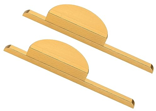 AGINOS 2 Stück Schubladengriffe Goldene Küchengriffe Schrankgriffe Schranktürgriffe aus Aluminiumlegierung Schlafzimmer Kleiderschrank Langen Griffen (Length 1000mm)