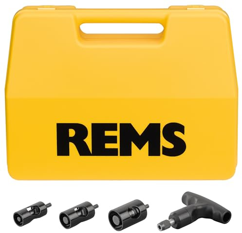 REMS KALIGRAT E SET 16X2+20X2+25X2,5/26X3 (Robustes Qualitätswerkzeug zum Kalibrieren und Außen-/Innenentgraten von Rohren) 114000 R