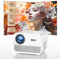Proiettore【Auto Focus/Keystone & Android TV】1080P Full HD 700 ANSI, Proiettore 4K con Bluetooth e WIFI, FunFlix A1 Videoproiettore Zoom &300 per Home Theater per Smartphone/TV Stick/PS5/HDMI/USB