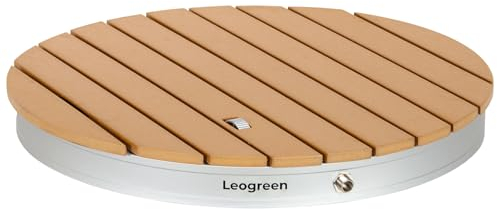 Leogreen Gartendusche, Aussendusche für den Garten mit Fußrad, Bodendusche mit 4m Wasserstrahlhöhe, Boden-Gartendusche für Pool & Sauna, Außendusche Wetterfest, rutschfeste, Frost- und UV-Schutz,Rund
