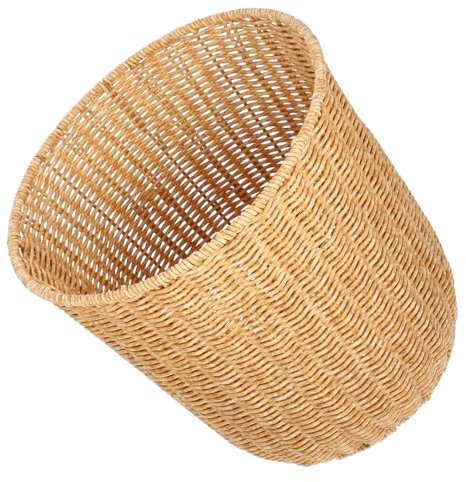 MUSISALY Hollow Sundry Container Woven Basket Lid Versatile Storage Basket for Home