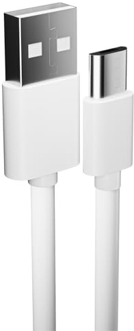 pluX 10ft / 3.0m Premium Extra Long Micro USB to USB Cable High Speed USB 2.0 A Male to Micro B for Samsung, HTC, Sony, Motorola, LG, Google, Nokia and More (White)