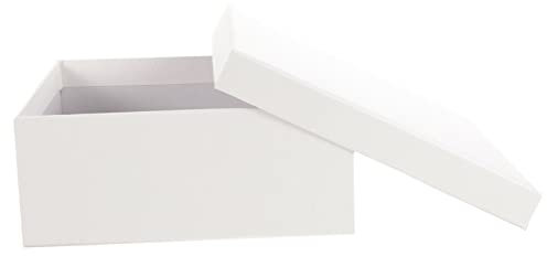 Ciieeo Geschenkbox Aus Papier Für Aufbewahrung Weiße Geschenkschachteln Mit Glatter Oberfläche Kleine Und Große Boxen Für Verschiedene Anlässe