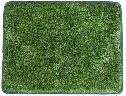 Kunstrasen Hundeklo Welpen Balkon Hundetoilette Ersetzen Rasen Welpentoilette Wiederverwendbar Training Pee Pads für Kleine Grosser ältere Hunde Hundeklo Rasen (Grün, 46x58cm)