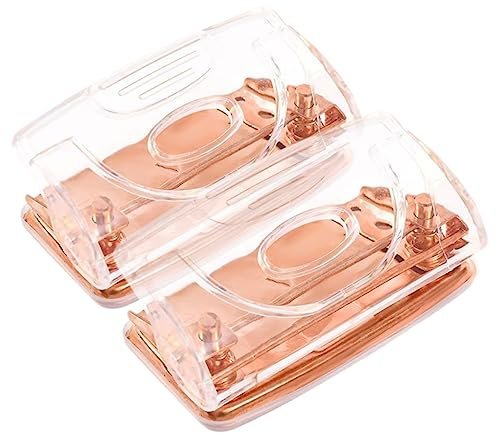 SHINEOFI 2stücke Teiliges Roségold Mit Auffangbehälter Ergonomisch Arbeitsersparend Für Papier Karte Bastelmaterialien Für Schule Büro Zuhause