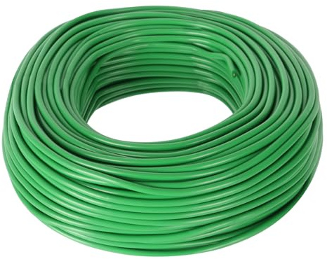 CAKKVDE 50m 3.3mm Green Garden Wire | Extra Long Plant Support Ties | Sturdy Yet Flexible for Vines, Tomatoes & Shrubs