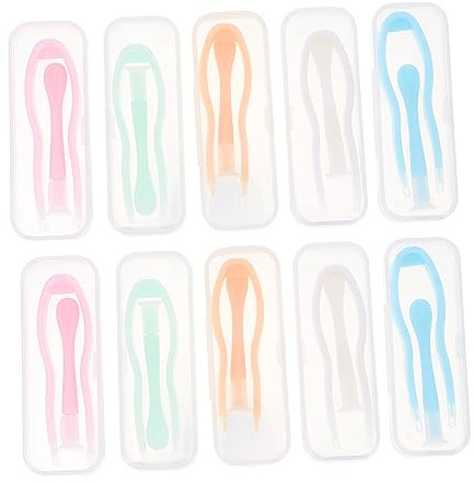 OATIPHO 10 pièces Kit de Voyage pour Lentilles de Contact avec Ventouse et Pince Outils Inséreurs et Retireurs Miniatures pour Lentilles Souples Accessoires et Hygiéniques pour Usage et
