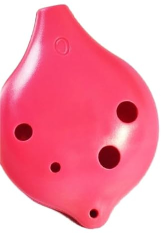 Kurze Okarina Für Anfänger 6 Löcher C-Note Alt-AC-Note Kunststoff Geeignet Für Professionelles Üben(Pink)