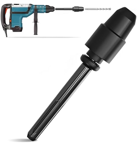 SDS-Max to SDS-Plus Bohrfutter Adapter, 220 mm SDS-Plus Adapter, Legierter Stahl Adapter- SDS-Max SDS-Plus, Legierter Stahl SDS- Adapter, Geeignet zum Anschließen von SDSPlus Bohrern, Meißeln