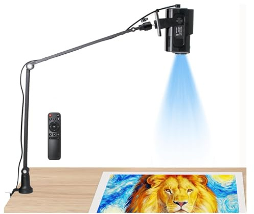 Proyector De Arte HD con Control Remoto, 1280x720p para Trazado Preciso En Pared Y Lienzo, Control Inalámbrico para iOS/Android/pc