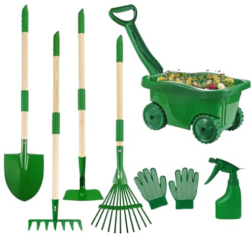 Générique Attrezzi da giardino per – ergonomici e divertenti | Attrezzi da giardinaggio per – per, ragazzi e ragazze, set da giardino sulla spiaggia, fornito con flacone spray per