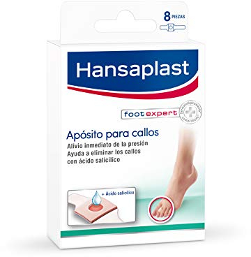 Hansaplast Apósitos para callos, apósitos adhesivos para eliminar los callos y aliviar el dolor, ablandador de callos con adhesión fuerte, 1 x 8 ud