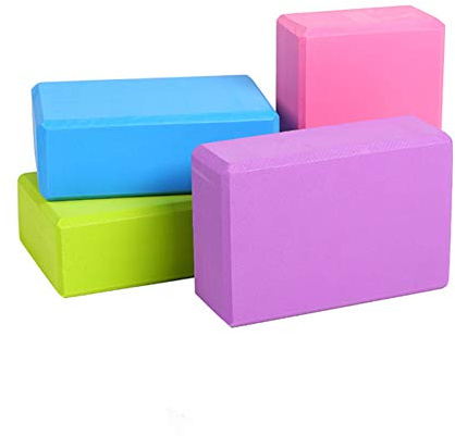 4 Pcs High Density EVA Foam Bricks Yoga Foam Exercise Blocks (4 Pcs)