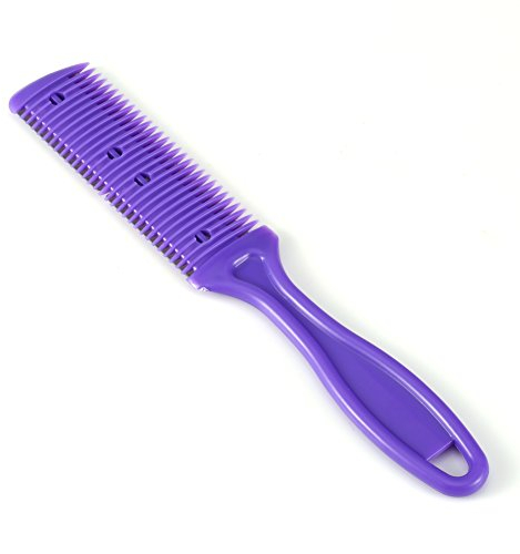 Peigne Rasoir pour Cheveux, Brosse Coupe Fourche Cheveux, Peigne Tondeuse à Cheveux Professionnelle, Peigne Desepaississant Cheveux, Outil de Peigne de Rasoir de Coiffure à Double Face
