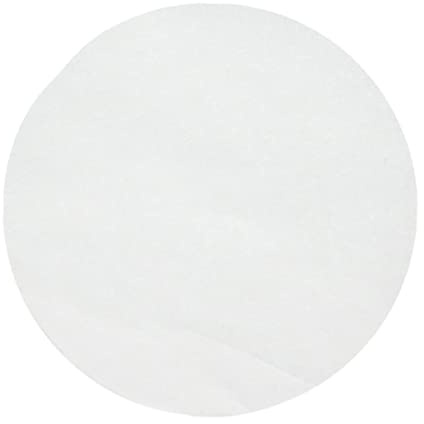 Mikikit Papier Barbecue Antiadhésif Rond 30 Cm Papier Cuisson Silicone Double Face Alimentaire Blanc Usage Maison et Restaurant Lot de 50 Feuilles