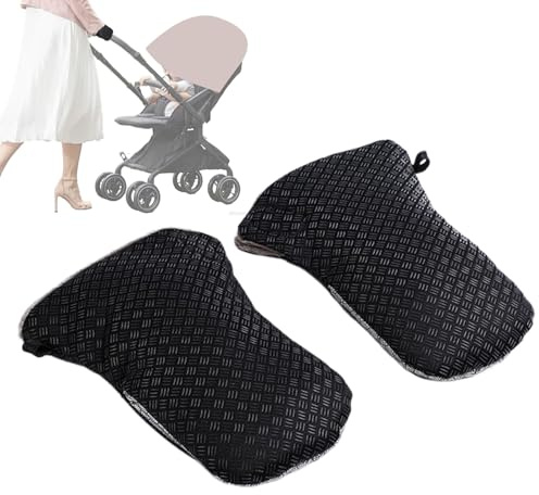 Stroller Mittens - 12.2x7.4 Inches Waterproof Winter Gloves for Pushchair | Use, Adjustable Hand Covers with Anti Static Design, Protective Accessories for Caregivers, Parents, and Outdoor Shopping