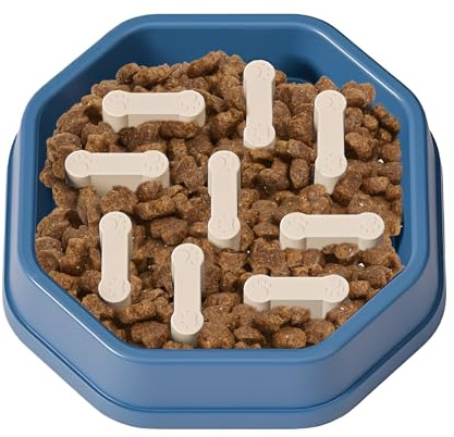 Gamelle d'alimentation lente pour chiens - Gamelle à manger sûre anti-avalation | Empêche l'avalation avec des bols - Pour chiens, chiots, animaux de compagnie, chats de petite taille et moyenne