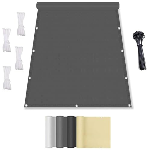Toldo Vela de Sombr Jardin Paño de Sombra 2x3M Viento Solar Sombra Paño Toldo Parasol,con Ojales y Cuerdas de Sujeción para Jardín,Gris Oscuro