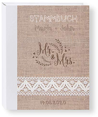 Stammbuch der Familie personalisiert 'Lino' A5 Familienbuch Familienstammbuch Stammbaum Stammbücher Hochzeit