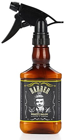 300 ml/10,2 once Bottiglia di spray vuota Parrucchiere di plastica Spruzzatore di olio Bottiglia di barbiere Strumenti per capelli Spruzzatore di acqua Whisky Squirt Bottiglia riutilizzabile Ambra(棕色)