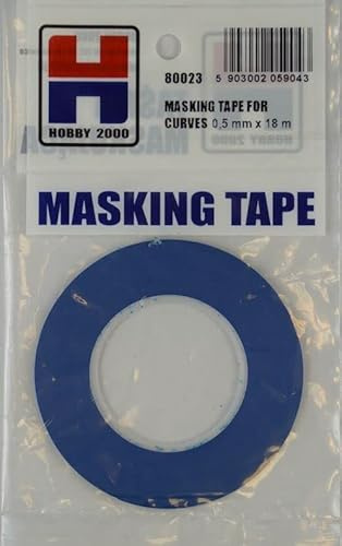 HOBBY 2000 Precision Masking Tape for Making Curves - 0.5mm x 18m - 1 Pack - 80023