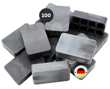 PRIMO24® Premium Unterlegplatten 60x40 mm 100 Stück - Mehrfarbige Distanzplatten aus Kunststoff (Made in Germany) - Abstandshalter Keile in den Größen: 1.5, 3, 5, 10, 15, 20mm