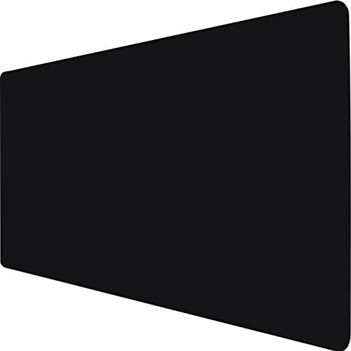 Retoo Tischunterlage Schreibtischunterlage 90 x 45 cm PVC Tischunterlage Laptop Tischunterlage wasserdichte Schreibunterlage für Büro- oder Heimbereich doppelseitig Schwarz