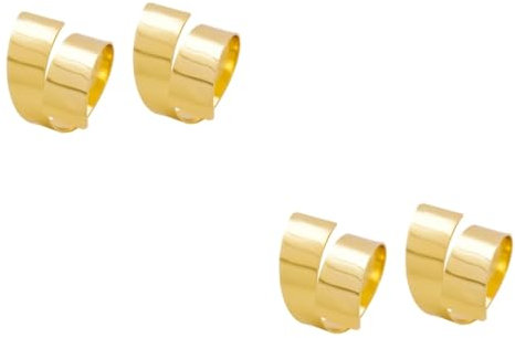 Ciieeo 4stücke Serviettenringe Aus Legierung Dekorative Für Stoffservietten Goldene Serviettenhalter Für Hochzeiten Dinnerpartys Und Festliche Anlässe
