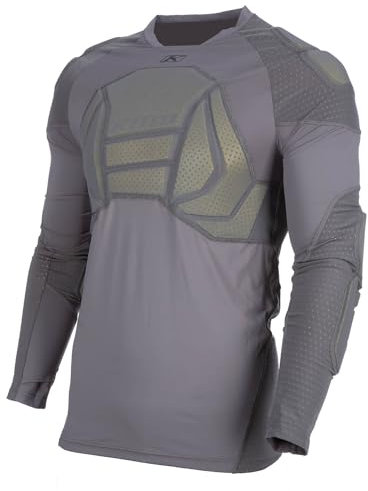 KLIM Men's Tactical LS Shirt Long Sleeve Motorcycle Padded Compression Top - Size XL - Castlerock